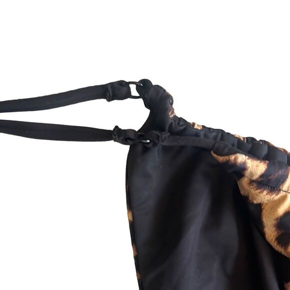 Good American 7 4X Tanga Bikini Bottom Leopard Hi Cut Reversible Adjustable NWT - Picture 5 of 7